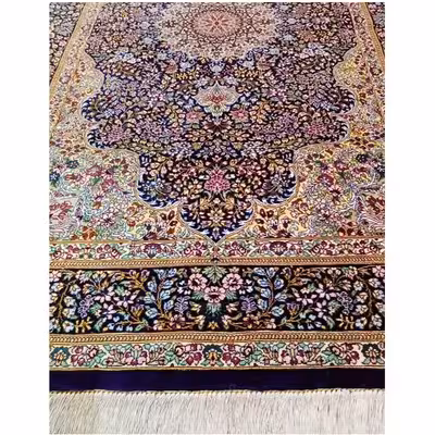 فرش دستباف یک و نیم متری طرح ترنجی کد YMM.22-10