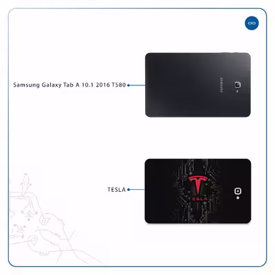 برچسب پوششی ماهوت مدل TESLA مناسب برای تبلت سامسونگ Galaxy Tab A 10.1 2016 T580