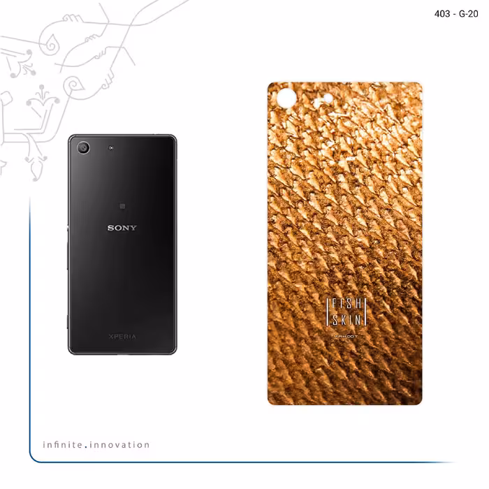 برچسب پوششی ماهوت مدل Fish Skin مناسب برای گوشی موبایل سونی Xperia M5