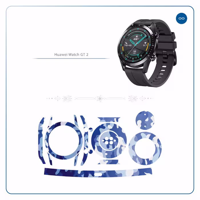 برچسب ماهوت طرح Army-Winter مناسب برای ساعت هوشمند هوآوی Watch GT2
