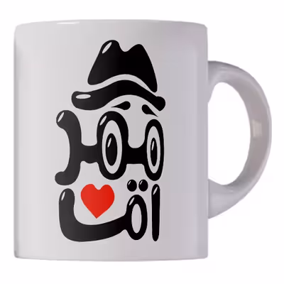 ماگ طرح زن ممد و ممد آقا بسته 2 عددی