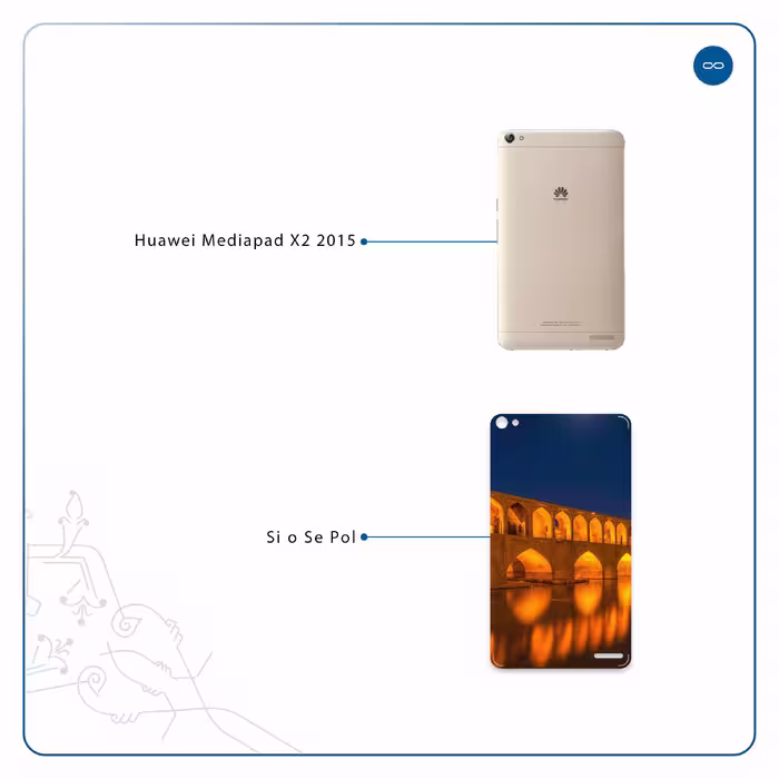 برچسب پوششی ماهوت مدل Si-O-Se-Pol مناسب برای تبلت هوآوی Mediapad X2 2015