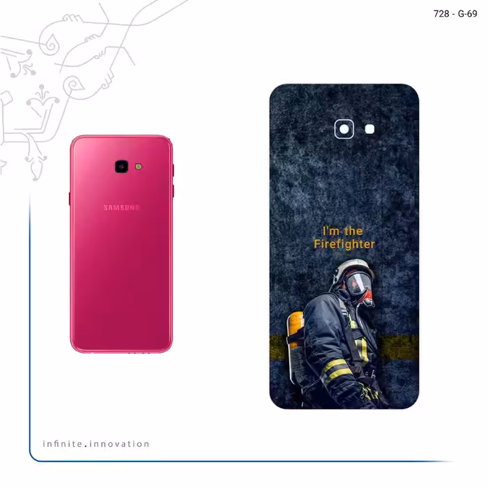 برچسب پوششی ماهوت مدل Firefighter مناسب برای گوشی موبایل سامسونگ Galaxy J4 Plus