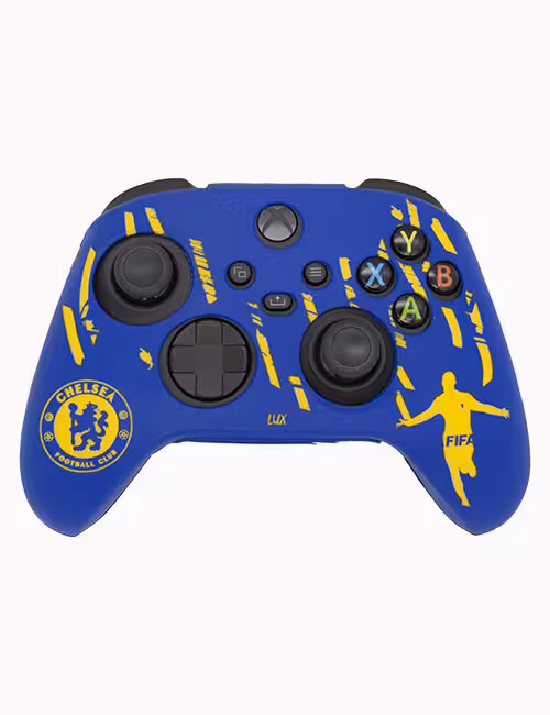 روکش محافظ دسته ایکس باکس سری X و S لیزری آبی زرد طرح چلسی