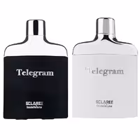 ادو پرفیوم مردانه اسکلاره مدل تلگرام حجم 82 میلی لیتر به‌همراه ادو پرفیوم زنانه اسکلاره مدل تلگرام حجم 85 میلی لیتر
