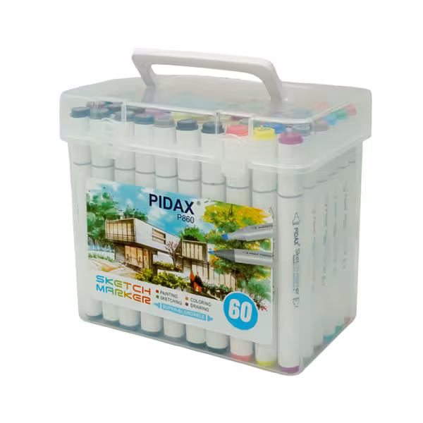 ماژیک راندو دو سر پیداکس 60 رنگ