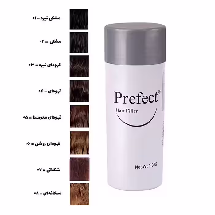 پودر پرپشت کننده مو پرفکت کد 01 مقدار 50 گرم رنگ مشکی پرکلاغی