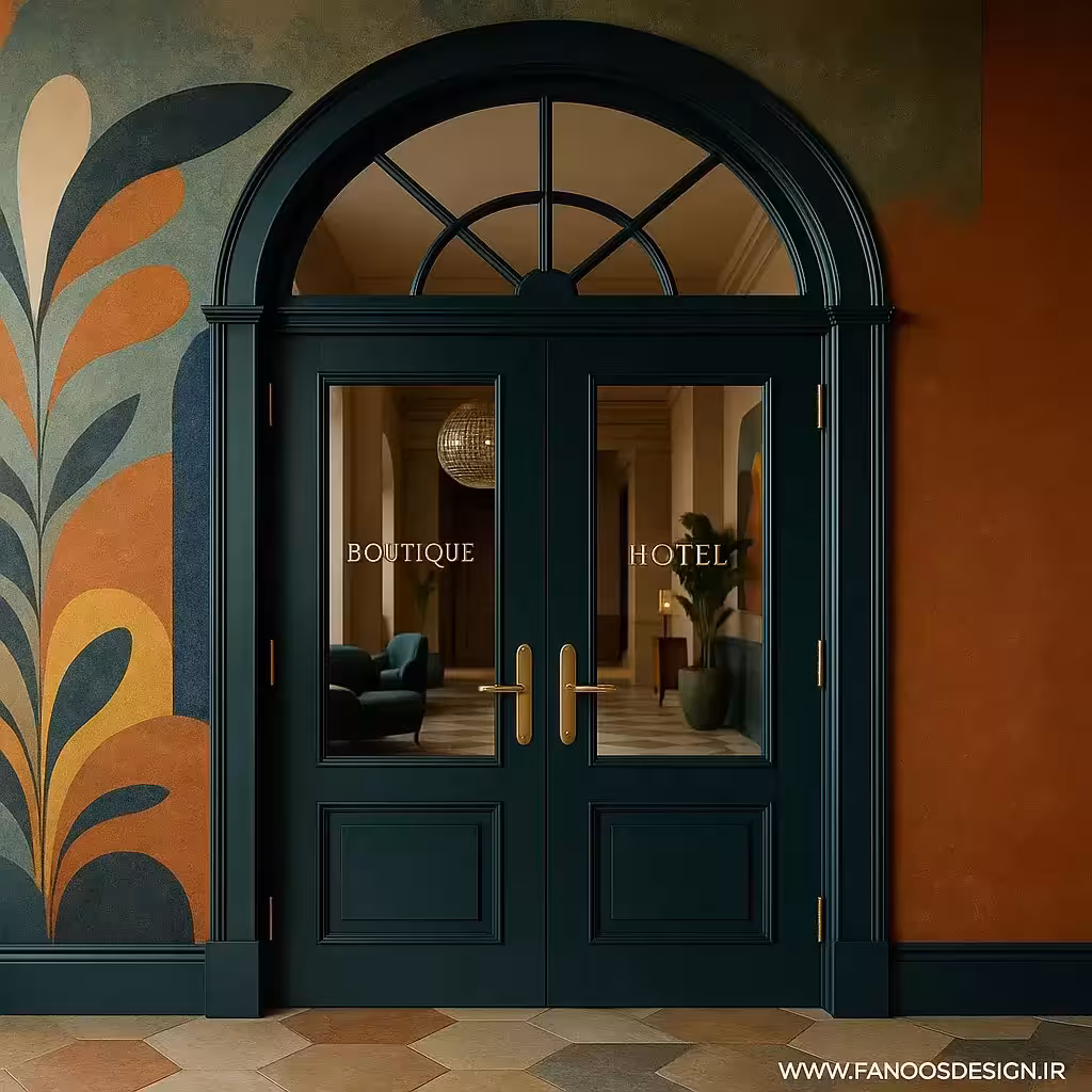 درب لابی هتل بوتیک