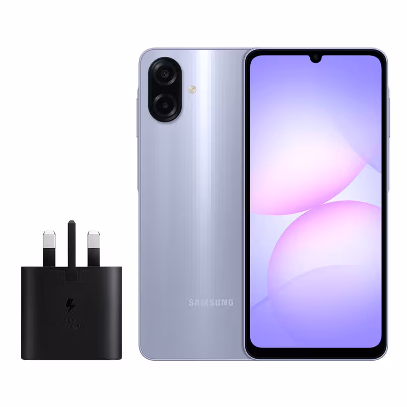 گوشی موبایل سامسونگ مدل Galaxy A07 دو سیم کارت ظرفیت 64 گیگابایت و رم 4 گیگابایت به همراه شارژر 25 وات سامسونگ