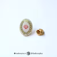 بج سینه بانک ملی ایران سفید