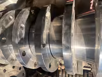 فلنج گلودار 8 اینچ استنلس استیل ریس فیس رده 10 کلاس 150  B16.5 از جنس  A SA182/F316