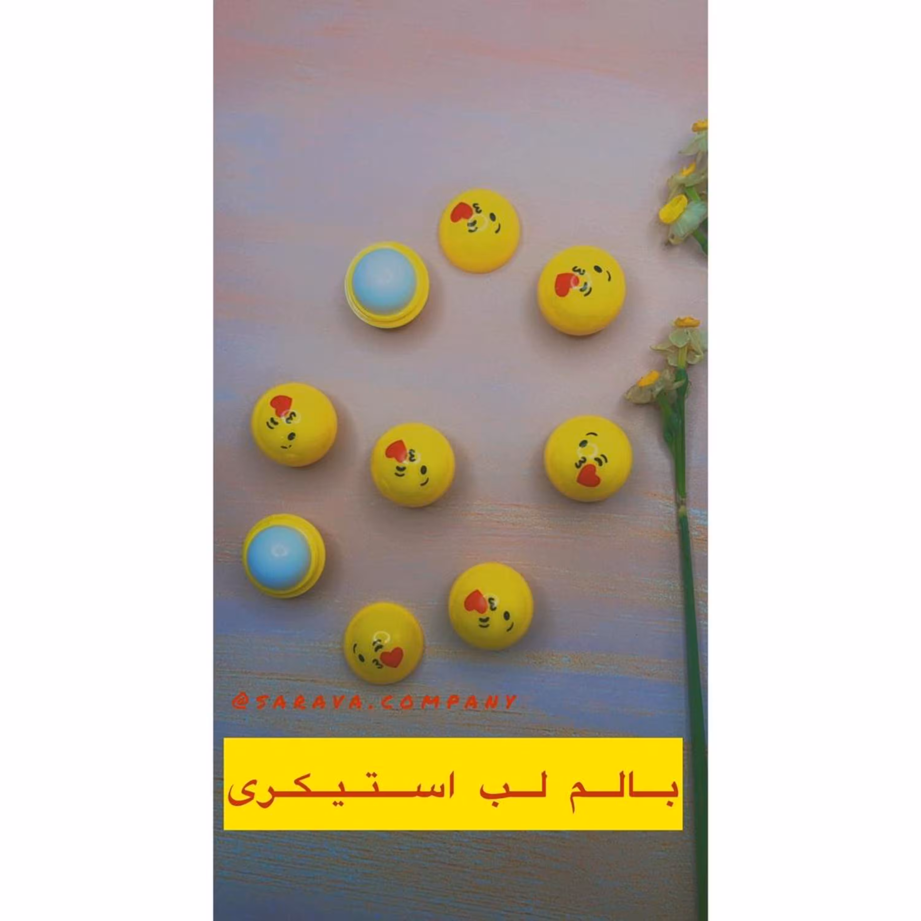 بالم لب ایموجی (استیکری 10 گرمی)