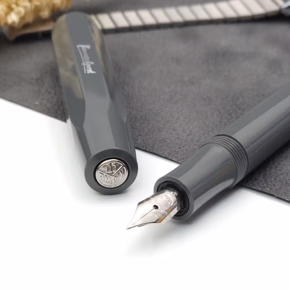 خودنویس کاوکو اسکای لاین طوسی KAWECO Skyline FP Grey