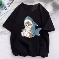 تیشرت لانگ طرح کوسه