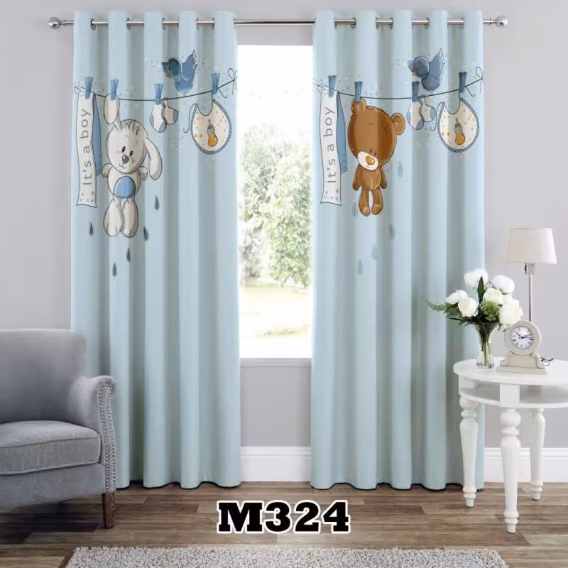 پرده سه بعدی طرح خرس