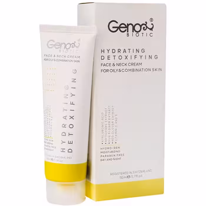 کرم رطوبت رسان صورت و گردن پوست چرب و مختلط ژنوبایوتیک