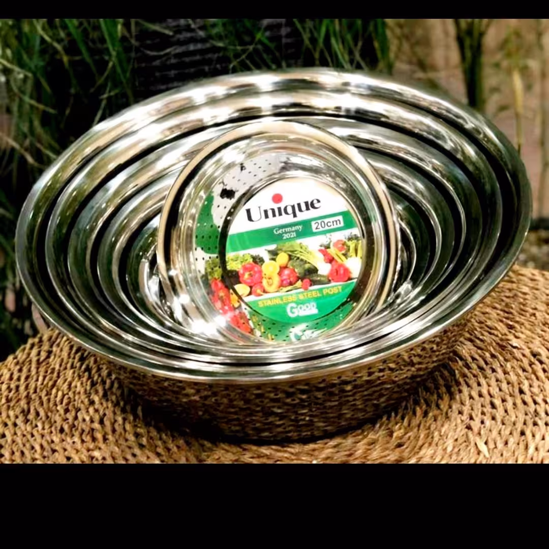 آبکش 6عددی استیل یونیک حک شده لبه محصول