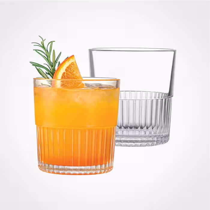 لیوان شیاردار لیمون بسته 6 عددی 2445