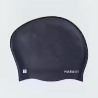 کلاه شنا نابایجی – دکتلون Nabaiji Silicone Swimming Cap – Suitable for Long Hair – Black – 500