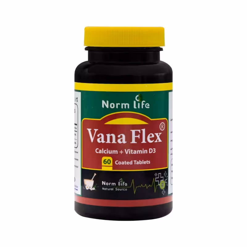 قرص وانا فلکس (کلسیم ویتامین د3) 60 عددی نورم لایف