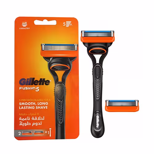 دسته ژیلت فیوژن پنج تیغ Gillette Fusion 5 همراه با دو کله یدک