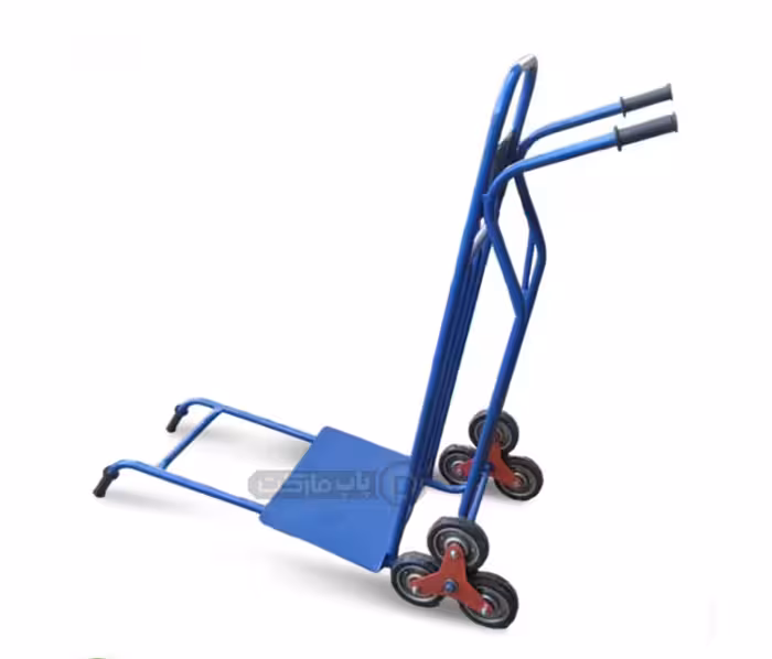 چرخ دستی دسته دوبل بلند پله رو با دسته کمکی