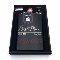 هیپفلاسک (قمقمه جیبی) طرح BEST MAN کدa510131