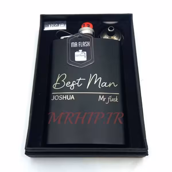 هیپفلاسک (قمقمه جیبی) طرح BEST MAN کدa510131
