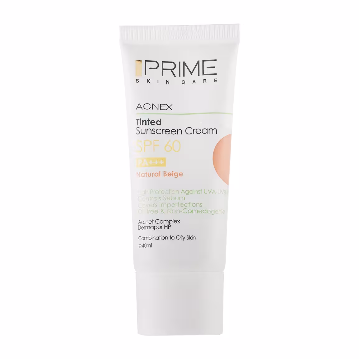 کرم ضدآفتاب رنگی SPF60 پریم 40 میلی‌لیتر | Prime Tinted Sunscreen SPF60 40ml