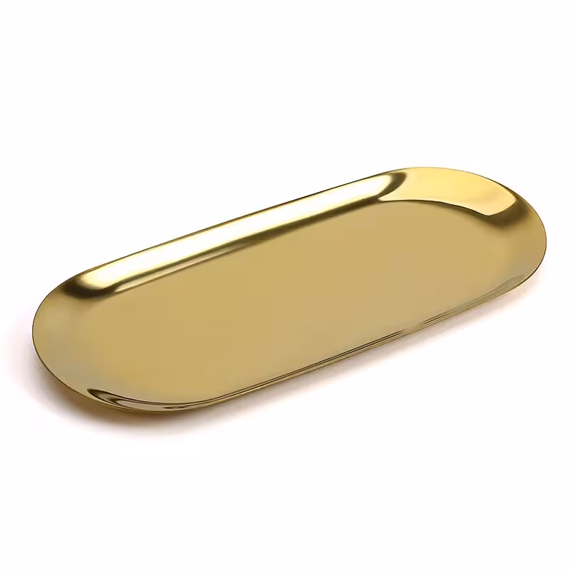 رولت خوری بیضی استیل کد 23 طلایی