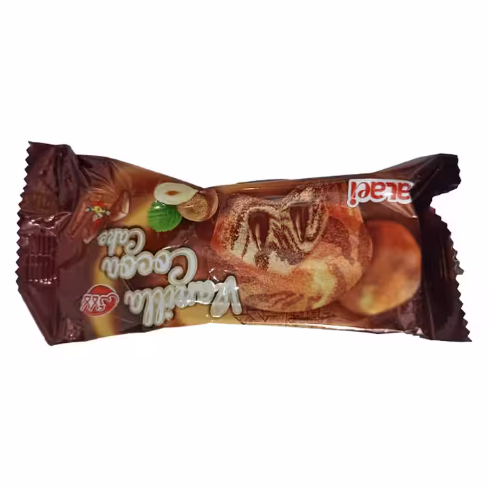 کاپ کیک دو قلو وانیلی با کرم کاکائویی لالایی 60 گرمی