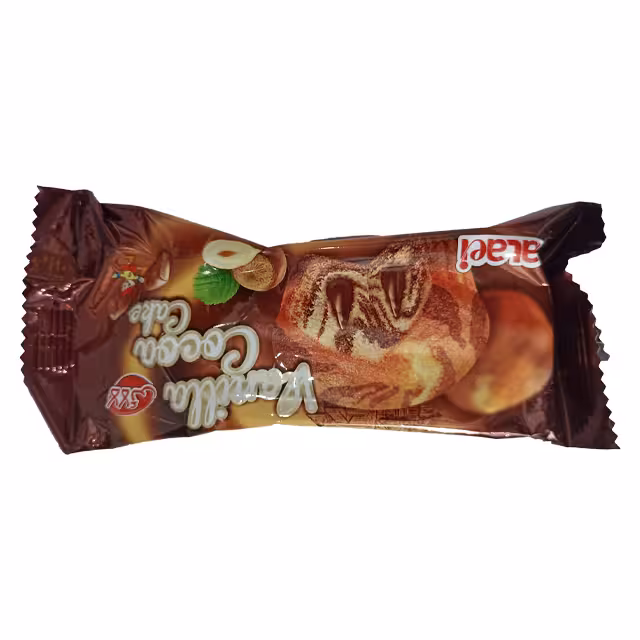 کاپ کیک دو قلو وانیلی با کرم کاکائویی لالایی 60 گرمی