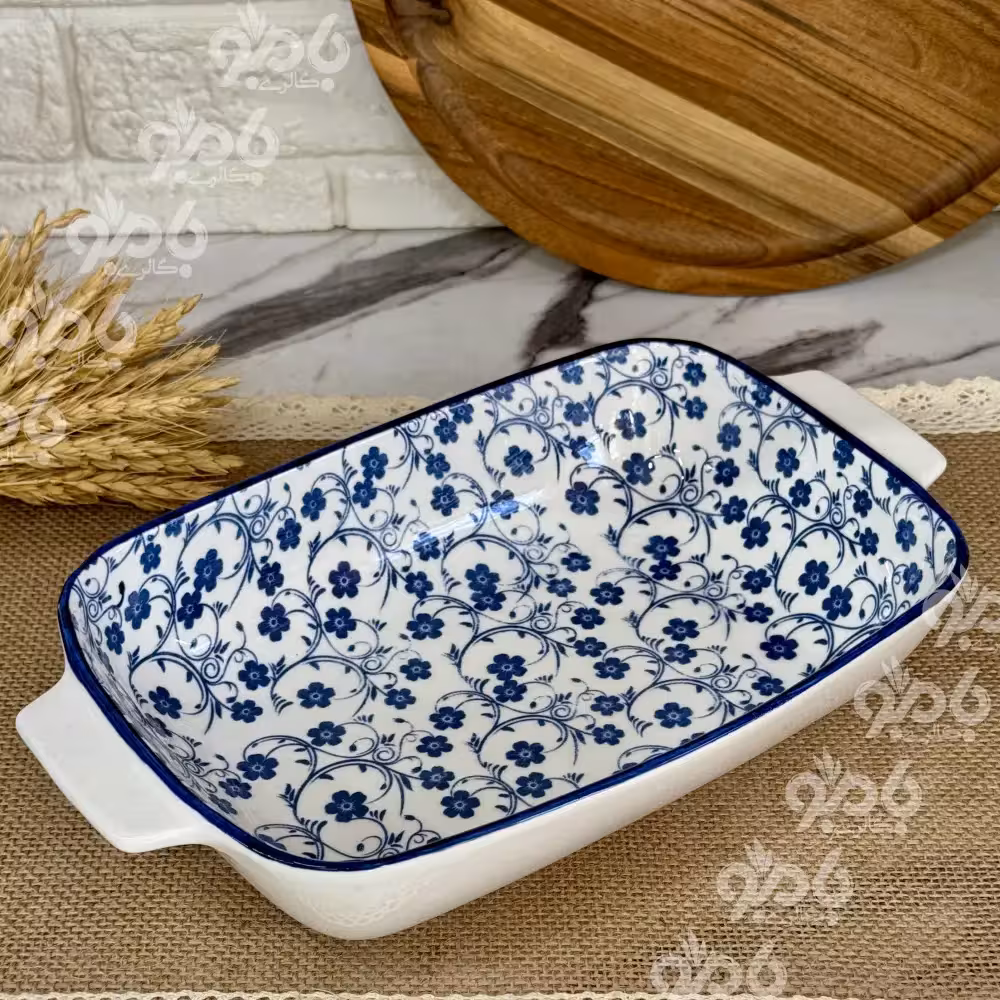 ست گل آبی جدید تابه 16*28 دو دسته B22
