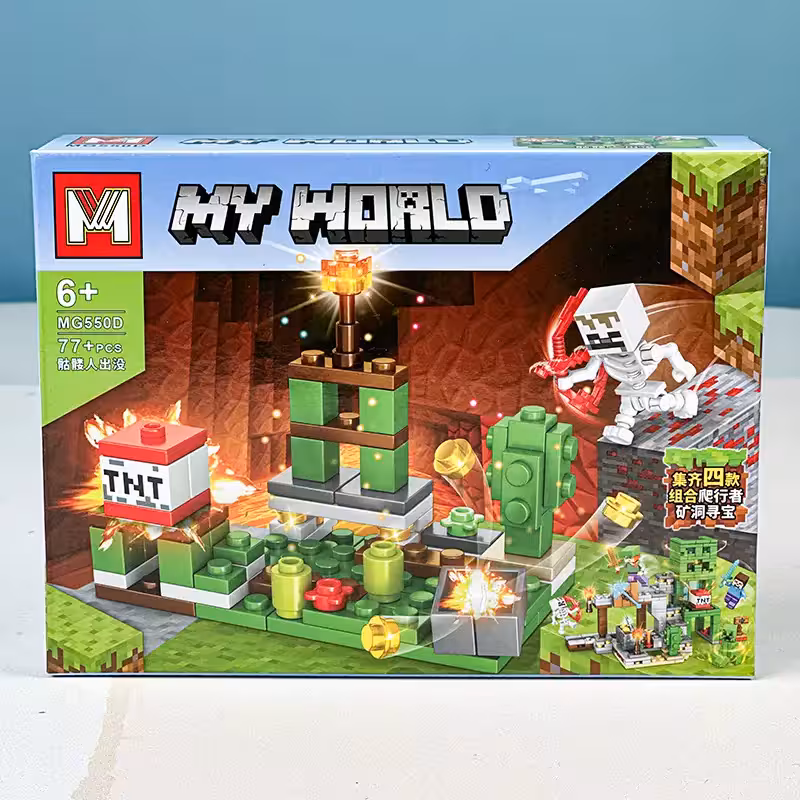 اسباب بازی لگو ماینکرافت 77 تکه کد MG550D