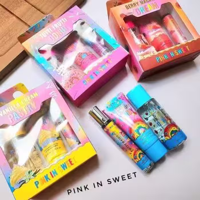 ست کادویی طرح کاپ کیک pink in sweet
