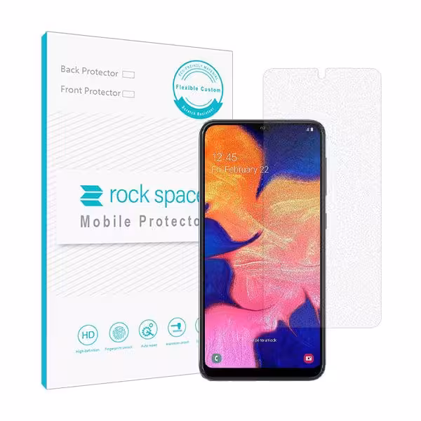 گلس سامسونگ A10 مدل نانو هیدروژل مات برند راک اسپیس کد S