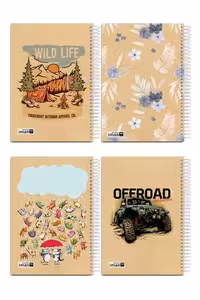 دفتر 100 برگ گلاسه طرح کرافت 9510 ایمان