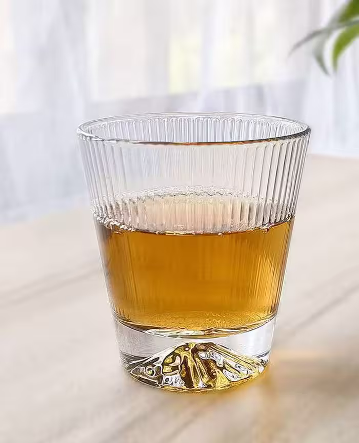نیم لیوان کوه یخ شیار دار دلی گلس deliglass