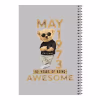 دفتر مشق 80 برگ اس جی مدل تدی عینک دودی