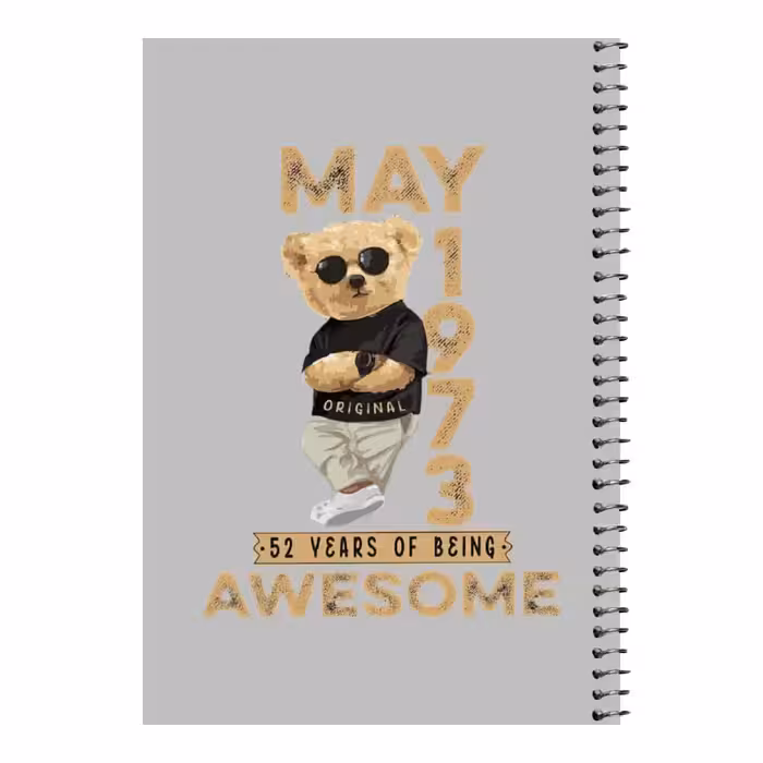 دفتر مشق 80 برگ اس جی مدل تدی عینک دودی