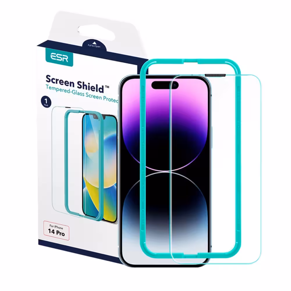 محافظ صفحه نمایش ESR برای آیفون 14 پرو - فروشگاه اسپيگن ایران
