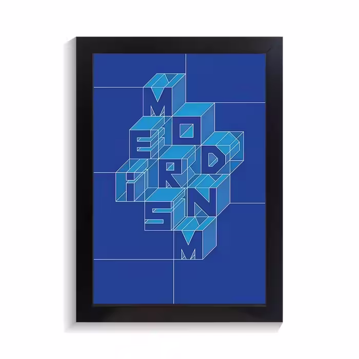 تابلو تایپوگرافی طرح modernism کد PF-15089
