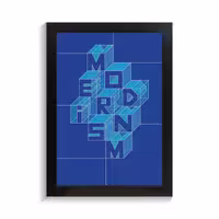 تابلو تایپوگرافی طرح modernism کد PF-15089