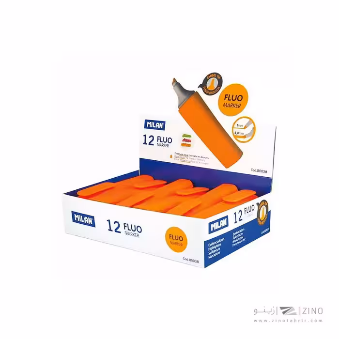 علامت زن نارنجی فلورسنت میلان کد80038