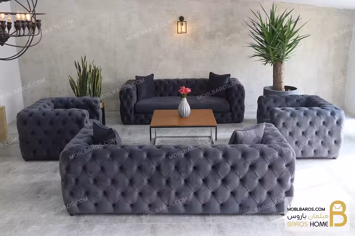 ست مبلمان راحتی تمام لمسه چستر باکس