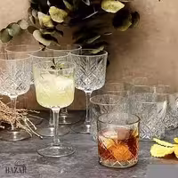 ست گیلاس و نیم لیوان تایملس 6 عددی پاشاباغچه کد 96790