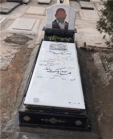 سنگ قبر ترکیبی نانو مرمر گرانيت کد20017