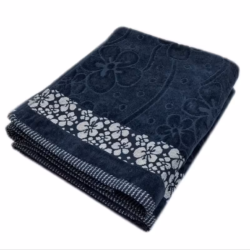 حوله حمام الماس طرح flowers کد HS-200 سایز 100x150 سانتی متر | کالا مکس