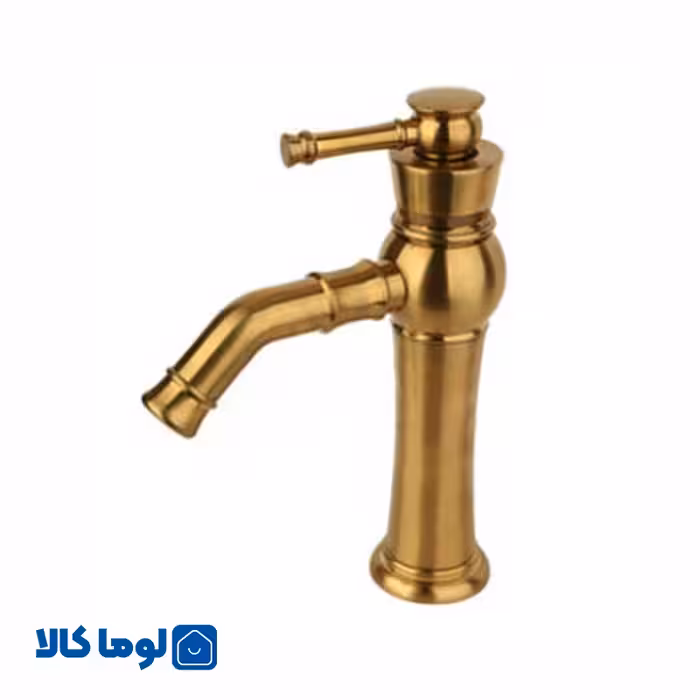شیر روشویی راسان مدل الیزه طلا مات