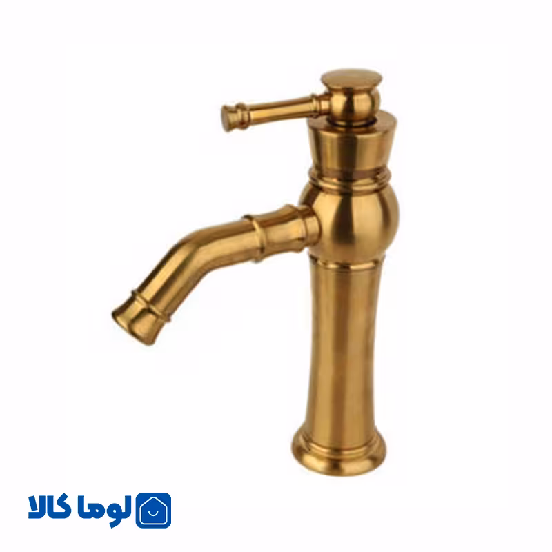 شیر روشویی راسان مدل الیزه طلا مات